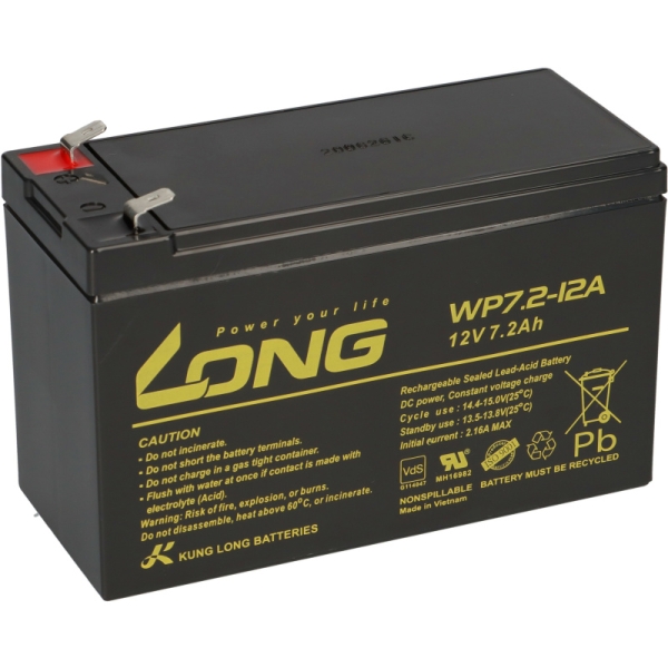 Spannung: 12V Kapazität: 7,2 Ah Abmessungen: 151x65x94mm
